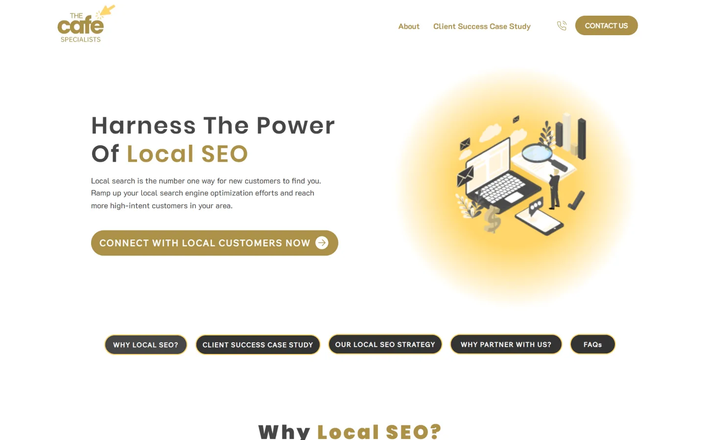 The Cafe Specialists website