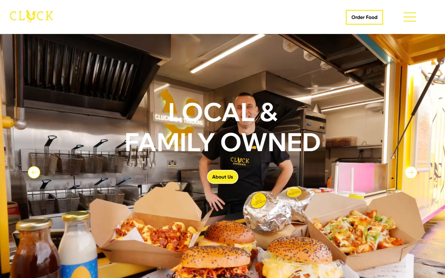 Cluck Chicken website