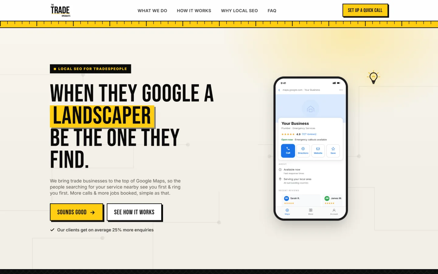 The Trade Specialists website